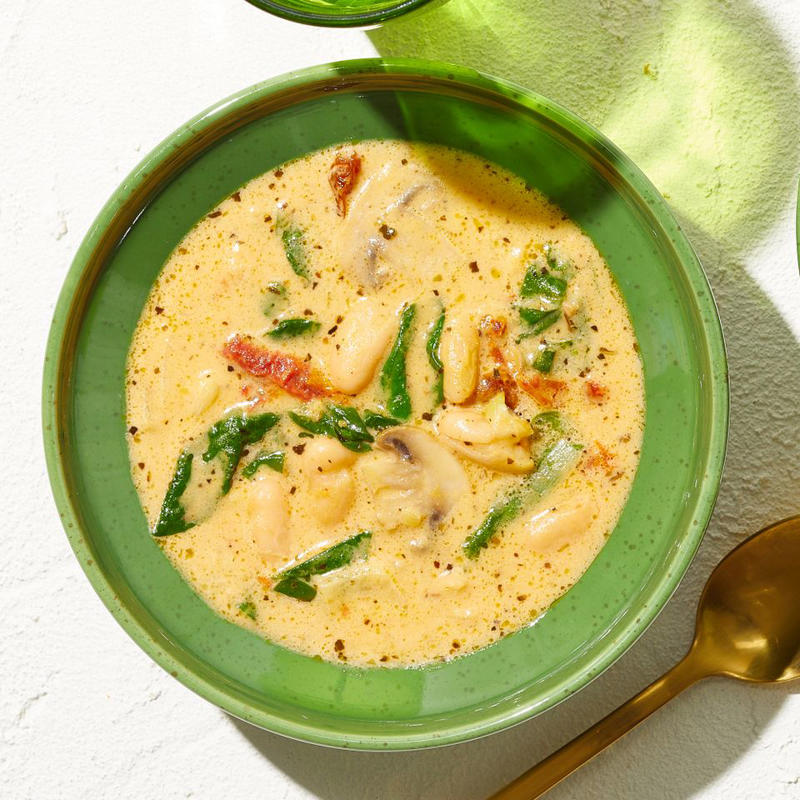 Creamy Spinach & Artichoke Dip–Butter Bean Skillet, High-Protein Chicken & Brown Rice Casserole, Swamp Soup, Creamy Lemon-Parmesan Spinach & White Bean Casserole, Creamy Garlic Skillet Chicken with Spinach, Baked Pasta & Spring Veggies, Chicken Piccata Soup, Spaghetti with Mushrooms, Spinach & Ricotta, High-Protein Lemon Chicken & Rice Skillet, Roasted Cabbage-Steak Spanakopita Melts, Marry Me Tortellini, Spinach-Artichoke Gnocchi Skillet with Feta, Baked Creamed Spinach Pasta, Creamy Spinach & Artichoke Chicken Skillet, Baked Brie, Sun-Dried Tomato & Spinach Pasta, Spinach, Feta & Rice Casserole, Cauliflower Spanakopita Melt, Spinach & Artichoke–Stuffed Butternut Squash, Creamy Sun-Dried Tomato & Spinach Soup, Baked Spinach & Mushroom Ravioli Lasagna, Creamy Boursin Pasta with Spinach, Mushrooms & Tomatoes
