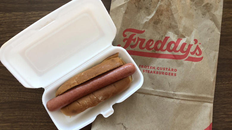 10. Dairy Queen Hot Dog, 9. Skyline Chili Plain Hot Dog, 8. Sonic All-American Dog, 7. Sheetz Made-to-Order Hot Dog, 6. Rally's Grilled Hot Dog, 5. Swensons Hot Dog, 4. Costco Hot Dog, 3. Freddy's Vienna All-Beef Hot Dog, 2. Five Guys Hot Dog, 1. Shake Shack Flat-Top Hot Dog