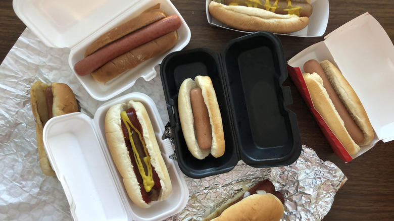 10. Dairy Queen Hot Dog, 9. Skyline Chili Plain Hot Dog, 8. Sonic All-American Dog, 7. Sheetz Made-to-Order Hot Dog, 6. Rally's Grilled Hot Dog, 5. Swensons Hot Dog, 4. Costco Hot Dog, 3. Freddy's Vienna All-Beef Hot Dog, 2. Five Guys Hot Dog, 1. Shake Shack Flat-Top Hot Dog