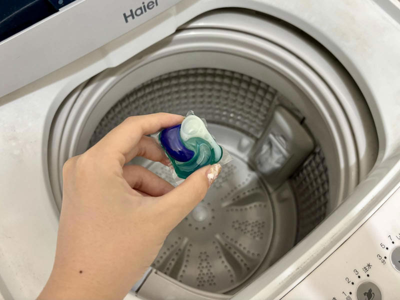 ジェルボールとは？, 水溶性フィルムは冬に弱い？, ジェルボールは…「先入れ」！, ジェルボール先入れのメリット, 実はパッケージにも表示が！, ジェルボールをより効果的に使いましょう