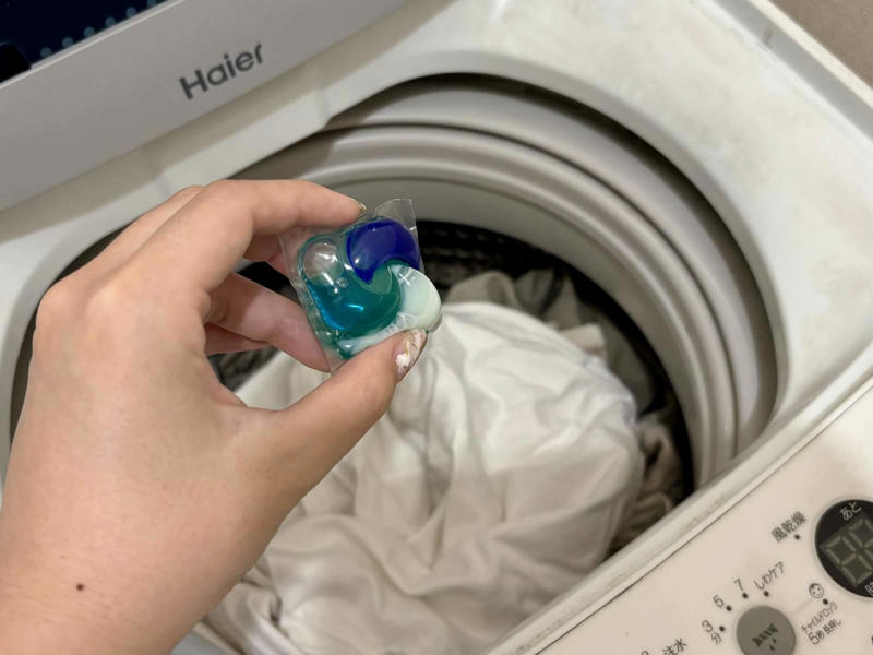ジェルボールとは？, 水溶性フィルムは冬に弱い？, ジェルボールは…「先入れ」！, ジェルボール先入れのメリット, 実はパッケージにも表示が！, ジェルボールをより効果的に使いましょう