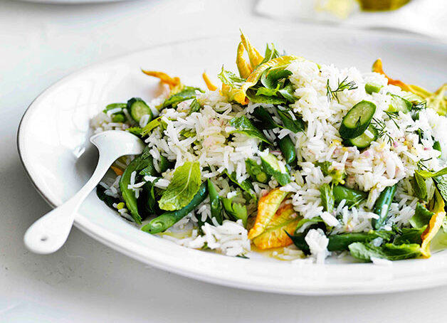 Korean cauliflower curry , Stir-fried udon noodles with mustard greens, tofu and peanut sauce , Mushroom and Fontina rigatoni , Yardbird’s mushroom rice , Carrot, fennel and feta fritters , Ricotta gnocchi with cavolo nero and pine nuts , Bitter greens, leek and Comté tart , Warm mixed bean, chickpea and mozzarella salad , Chilli and soy butter noodles with poached duck egg , Beetroot salad with feta and lentils , Berbere-spiced pumpkin with broccoli fatteh , The ultimate salad sandwich , Etta’s tamari-roasted pumpkin, sunflower and horseradish , Burrata, preserved zucchini, green olives and lovage by Dave Verheul , Red lentil soup with yoghurt and coriander , Smashed cucumber salad , Cauliflower steaks with grain salad and spiced dressing , Grilled eggplant salad with lentils and sesame yoghurt , Corn and potato quesadillas with green salsa , Roasted carrot salad, pepper sauce, olive oil and curd , Burnt beetroot carpaccio , Chickpea, quinoa and kale soup with labne , Mushroom and pine nut brown rice bowl , How to make a goat’s cheese and herb quiche , Greg Malouf’s burrata with broad bean and chickpea stew , Freekeh and shaved cauliflower salad with herb dressing , Fred’s pumpkin galette with blue cheese and thyme , Smashed beetroot, quinoa, egg and avocado salad , Chao rubing (Naxi-style fried goat’s cheese, spring onions and tomatoes) , Roasted cauliflower curry with lime and coriander , Tomato, ricotta and fregola salad , Avocado bowl with quinoa, kale and tahini lemon dressing , Peter Gilmore’s winter green salad , Red lentil fritters with green yoghurt , Rice salad with zucchini flowers, peas, beans and mint , Pea and fennel soup with parmesan garlic bread