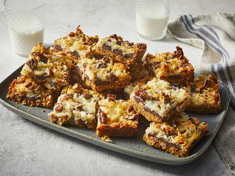 Pecan Tassies, Brown Butter Snickerdoodles, Pumpkin Spice Cookies, Pecan Pie Bars, Pecan Snowball Cookies, Gingersnap Cookies, Cinnamon Roll Cookies, Peanut Butter Kiss Cookies, Chewy Apple-Cran-Oatmeal Cookies, Fudgy Flourless Chocolate-Pecan Cookies, Cherry Winks, Easy Peanut Butter Cookies, Chewy Molasses Cookies, Magic Cookie Bars, Pecan Pralines, Brown Butter Chocolate Chip Cookies, No-Bake Peanut Butter Bars, Cranberry-Orange Butter Cookies, Brownie Cookies, Seven-Layer Cookies, Persimmon Cookies, Peanut Butter Cornflake Cookies, No-Bake Fudgy Toffee Bars, Molasses Crinkles, Chocolate Cool Whip Cookies