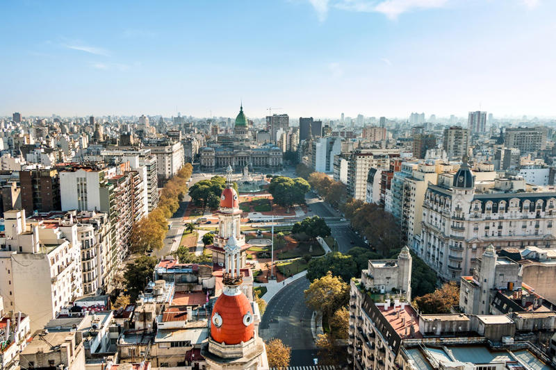 1. Buenos Aires, Argentina, 2. Barbados, 3. Tenerife, Spain, 4. Dubai, UAE, 5. Ho Chi Minh City, Vietnam, 6. Melbourne, Australia