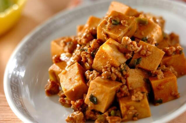・時短！ 絶品！ 豚ひき肉の卵炒め, ・そぼろとブロッコリーの炒め物, ・10分でできる麻婆もやし, ・ピーマンシューマイ, ・シャキシャキ豚セロリ炒め, ・高野豆腐de麻婆, ・ひき肉とナスのみそ炒め
