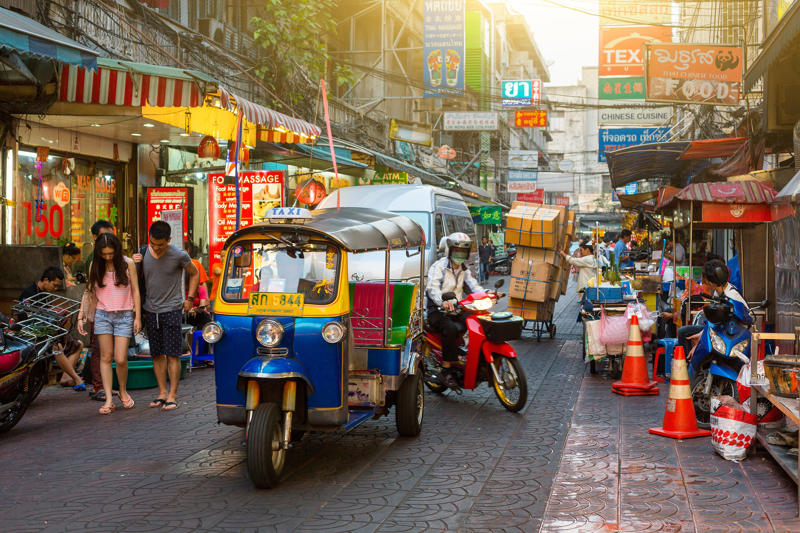 Central Park, Tingly Thai Cooking School, Lumphini Park, Chatuchak Weekend Market, Soi Nana, The Grand Palace, Chinatown, The Jim Thompson House, Benchakitti Park, Talat Noi Street Art, Wat Arun, Smiling Albino, Manohra Dinner River Cruise, Blue Elephant Cooking School, 100 Tonson Foundation