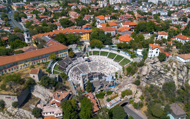 50. Tower of Hercules, Spain, 49. Felix Romuliana, Serbia, 48. Capidava, Romania, 47. Garni Temple, Armenia, 46. The Walls of Lugo, Spain, 45. Temple of Évora, Portugal, 44. The Basilica Cistern, Turkey, 43. Theatre of Philippopolis, Bulgaria, 42. Butrint, Albania, 41. Paphos Archaeological Park, Cyprus, 40. The Antonine Wall, UK, 39. The Temple of Jupiter, Damascus, Syria, 38. The Theatre of Vienne, France, 37. Kom el-Dikka, Egypt, 36. Palmyra, Syria, 35. Ostia Antica, Italy, 34. Arena of Nîmes, France, 33. Arles Amphitheatre, France, 32. Roman Carthage, Tunisia, 31. Antium, Italy, 30. Sabratha, Libya, 29. Djémila, Algeria, 28. Verona Arena, Italy, 27. Amphitheatre of El Jem, Tunisia, 26. Aqueduct of Segovia, Spain, 25. Pula Amphitheatre, Croatia, 24. Villa Adriana, Italy, 23. Tarraco, Spain, 22. Herculaneum, Italy, 21. Jerash, Jordan, 20. Aula Palatina, Germany, 19. Volubilis, Morocco, 18. Theatre of Aspendos, Turkey, 17. Theatre of Bosra, Syria, 16. Temple of Bacchus at Baalbek, Lebanon, 15. Hadrian’s Library and The Odeon of Herodes Atticus, Greece, 14. Caesarea Maritima, Israel, 13. Leptis Magna, Libya, 12. Timgad, Algeria, 11. The Roman Baths, UK, 10. Pont du Gard, France, 9. The Baths of Caracalla/The Circus Maximus, Italy, 8. Augusta Emerita, Spain, 7. The Library of Celsus, Turkey, 6. Theatre of Orange, France, 5. The Pantheon, Italy, 4. The Palace of Diocletian, Croatia, 3. Hadrian’s Wall, UK, 2. The Roman Forum/The Colosseum, Italy, 1. Pompeii, Italy