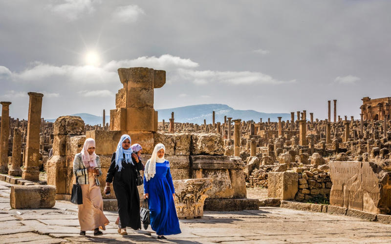 50. Tower of Hercules, Spain, 49. Felix Romuliana, Serbia, 48. Capidava, Romania, 47. Garni Temple, Armenia, 46. The Walls of Lugo, Spain, 45. Temple of Évora, Portugal, 44. The Basilica Cistern, Turkey, 43. Theatre of Philippopolis, Bulgaria, 42. Butrint, Albania, 41. Paphos Archaeological Park, Cyprus, 40. The Antonine Wall, UK, 39. The Temple of Jupiter, Damascus, Syria, 38. The Theatre of Vienne, France, 37. Kom el-Dikka, Egypt, 36. Palmyra, Syria, 35. Ostia Antica, Italy, 34. Arena of Nîmes, France, 33. Arles Amphitheatre, France, 32. Roman Carthage, Tunisia, 31. Antium, Italy, 30. Sabratha, Libya, 29. Djémila, Algeria, 28. Verona Arena, Italy, 27. Amphitheatre of El Jem, Tunisia, 26. Aqueduct of Segovia, Spain, 25. Pula Amphitheatre, Croatia, 24. Villa Adriana, Italy, 23. Tarraco, Spain, 22. Herculaneum, Italy, 21. Jerash, Jordan, 20. Aula Palatina, Germany, 19. Volubilis, Morocco, 18. Theatre of Aspendos, Turkey, 17. Theatre of Bosra, Syria, 16. Temple of Bacchus at Baalbek, Lebanon, 15. Hadrian’s Library and The Odeon of Herodes Atticus, Greece, 14. Caesarea Maritima, Israel, 13. Leptis Magna, Libya, 12. Timgad, Algeria, 11. The Roman Baths, UK, 10. Pont du Gard, France, 9. The Baths of Caracalla/The Circus Maximus, Italy, 8. Augusta Emerita, Spain, 7. The Library of Celsus, Turkey, 6. Theatre of Orange, France, 5. The Pantheon, Italy, 4. The Palace of Diocletian, Croatia, 3. Hadrian’s Wall, UK, 2. The Roman Forum/The Colosseum, Italy, 1. Pompeii, Italy
