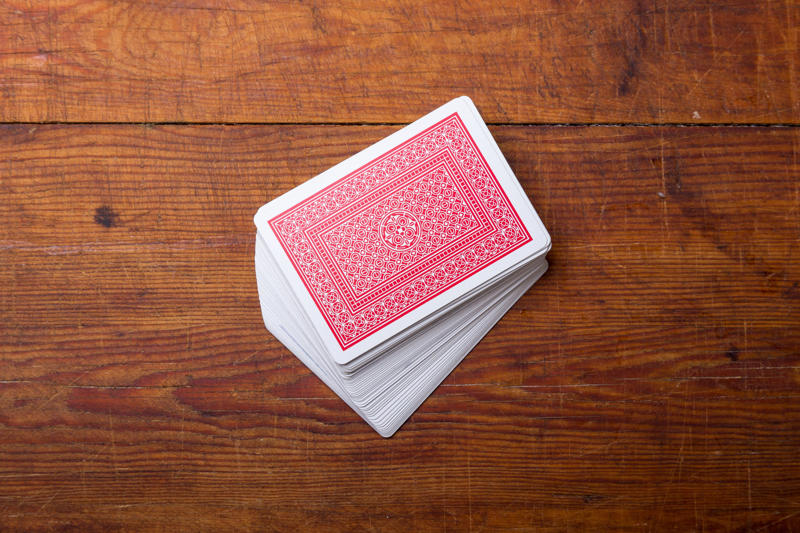 Deck of cards 30 DIY Christmas decorations made from everyday objects, Clothespins, Wool blankets, Paint chips, Wine corks, Candy canes, Deck of cards, Pinecones, Sheet music, Cookie cutters, Pennant flags, Blanket scarfs, Magazines, Jam jars, Mason jars, Branches, Christmas light bulbs, Toilet paper rolls, Christmas cards, Envelopes, Salt shakers, Wrapping paper, Coffee filters