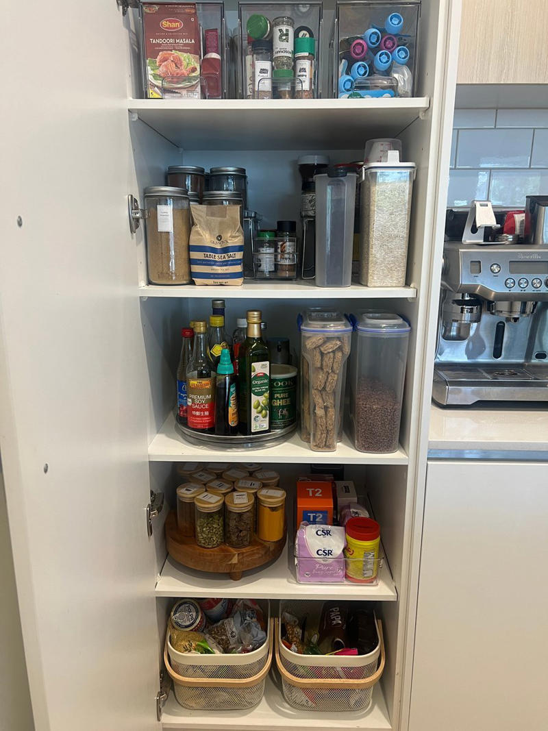 Pantry organisation., Storage for under the sink., Bathroom storage., Nursery storage., Organising the cupboard under the stairs., My husband's wardrobe., Jewellery organiser.