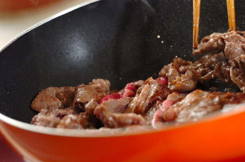 牛肉とゴボウのオイスター炒め, ゴボウと牛肉の甘辛炒め, ゴボウと牛肉の旨煮, 牛肉入りゴボウの食物繊維たっぷりきんぴら, ゴボウの牛肉ロール, ゴボウ巻き牛肉のみそ煮, 牛肉のお祝いロール