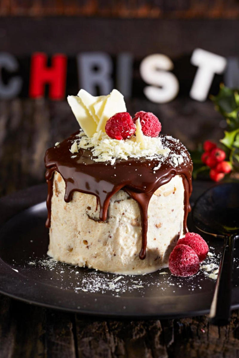 Double chocolate mousse trifle, Pavlova cheesecake, Christmas fruitcake, Choco-caramel popcorn icecream cake, World’s easiest Christmas pudding wreath, Pavlova Christmas tree, Mango no-bake cheesecake tart, Berries and cream mille-feuille, Classic steamed pudding, Watermelon star pavlova with rosewater cream, Rum-soaked fig, ginger and white chocolate ice-cream, Pina colada trifle, Cranberry chocolate crunch bundt cake, Coffee and fig fruit cakes, Chocolate semifreddo with raspberries and honeycomb, Chocolate cherry and brandy yule log, Cheat’s pavlova, Dark chocolate, fig and spiced rum cakes, Grand Marnier ganache-filled Christmas pudding, Mango ice-cream cake, Luxe dessert platter, Summer fruit cheesecake with lemon ginger crust, Paris-Brest with plums and honey mascarpone, Mini lime pies, Mini strawberry yoghurt bundt cakes, Mini spiced choc-cherry ripple cakes, Choc-caramel rocky road pavlova, Fruit cake and peach trifle, Festive ice-cream sandwiches, Berry tiramisu, Christmas kalua and chocolate tart, Mini pavlova Christmas trees, Tangy passionfruit and lemon meringue ice cream pie, Ginger, mango and honey cheesecake, Frozen burnt brandy butter Christmas pudding