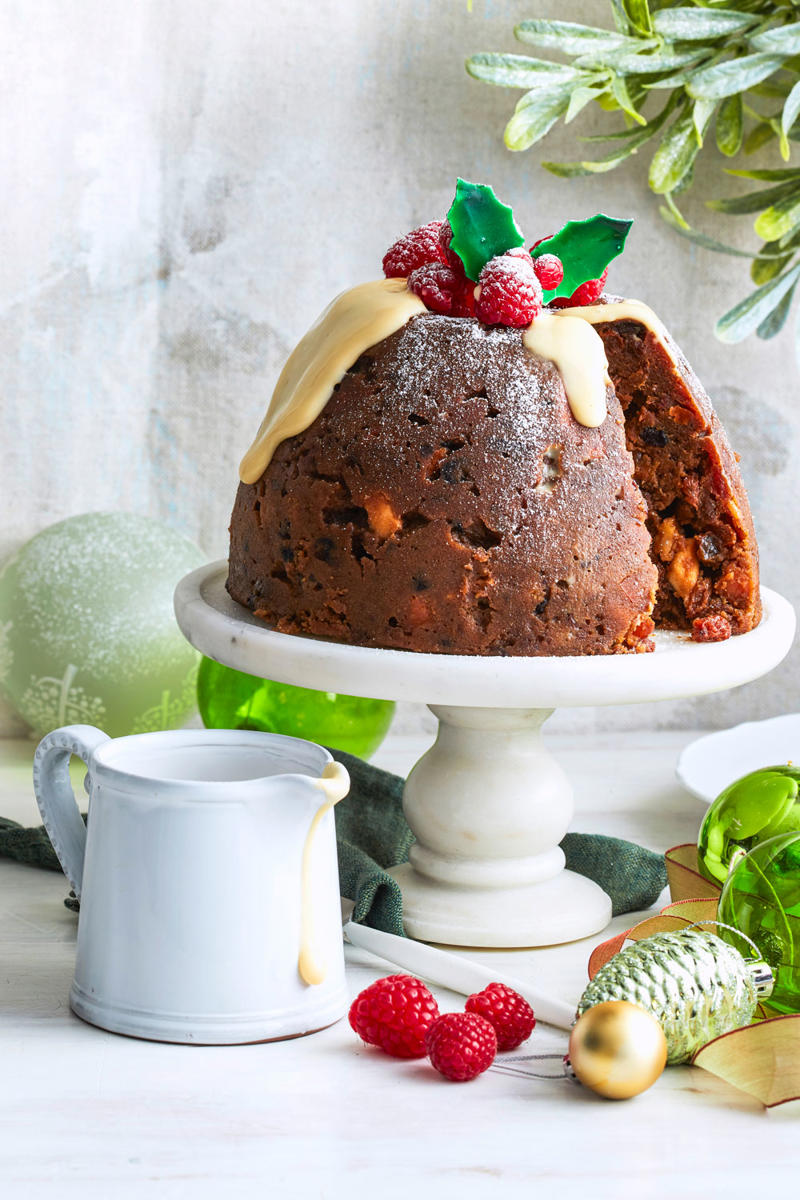 Double chocolate mousse trifle, Pavlova cheesecake, Christmas fruitcake, Choco-caramel popcorn icecream cake, World’s easiest Christmas pudding wreath, Pavlova Christmas tree, Mango no-bake cheesecake tart, Berries and cream mille-feuille, Classic steamed pudding, Watermelon star pavlova with rosewater cream, Rum-soaked fig, ginger and white chocolate ice-cream, Pina colada trifle, Cranberry chocolate crunch bundt cake, Coffee and fig fruit cakes, Chocolate semifreddo with raspberries and honeycomb, Chocolate cherry and brandy yule log, Cheat’s pavlova, Dark chocolate, fig and spiced rum cakes, Grand Marnier ganache-filled Christmas pudding, Mango ice-cream cake, Luxe dessert platter, Summer fruit cheesecake with lemon ginger crust, Paris-Brest with plums and honey mascarpone, Mini lime pies, Mini strawberry yoghurt bundt cakes, Mini spiced choc-cherry ripple cakes, Choc-caramel rocky road pavlova, Fruit cake and peach trifle, Festive ice-cream sandwiches, Berry tiramisu, Christmas kalua and chocolate tart, Mini pavlova Christmas trees, Tangy passionfruit and lemon meringue ice cream pie, Ginger, mango and honey cheesecake, Frozen burnt brandy butter Christmas pudding