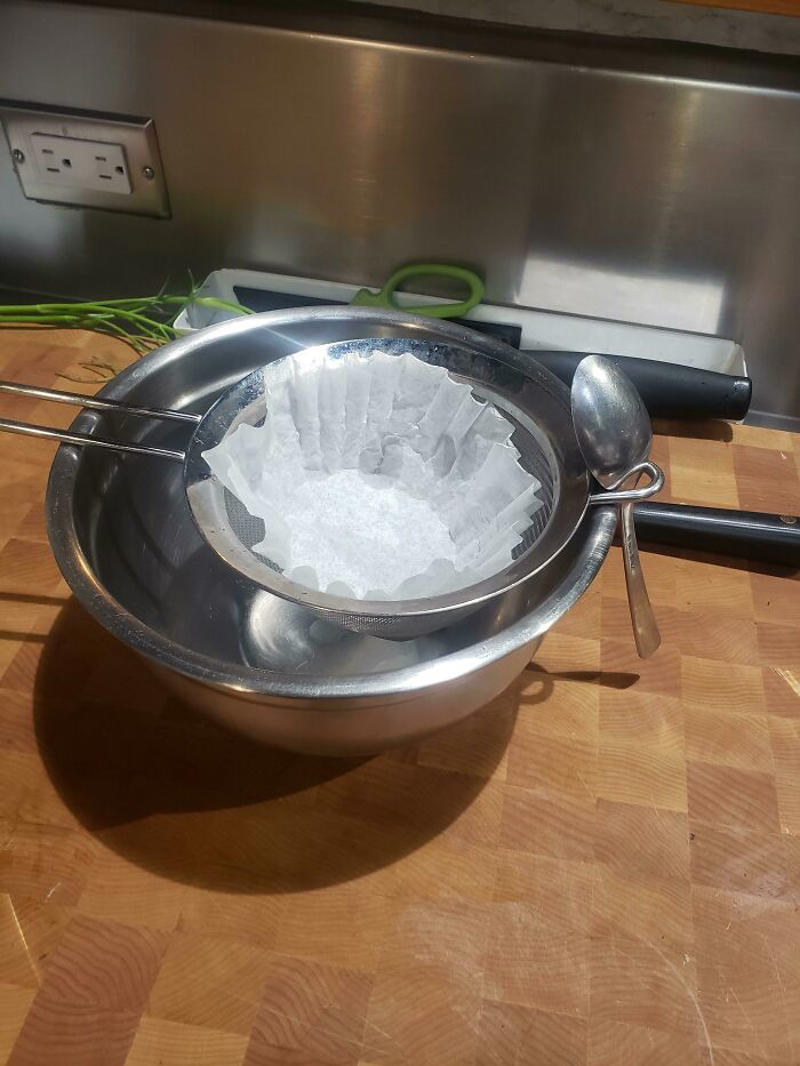 #7 Use A Spoon To Anchor Your Strainer, #15 Good Knowledge, #19 Look At This, #21 For Easy-To-Eat S'mores, Try Making Them In Ice Cream Cones, #23 Empty Ketchup Bottles Make Excellent Batter Holders And Dispensers, #27 Try The Lemon Method Under The Salmon To Avoid Burning Your Fish, #29 Don't Want To Mess Up 10 Bowls For Tacos? Use Muffin Tins!