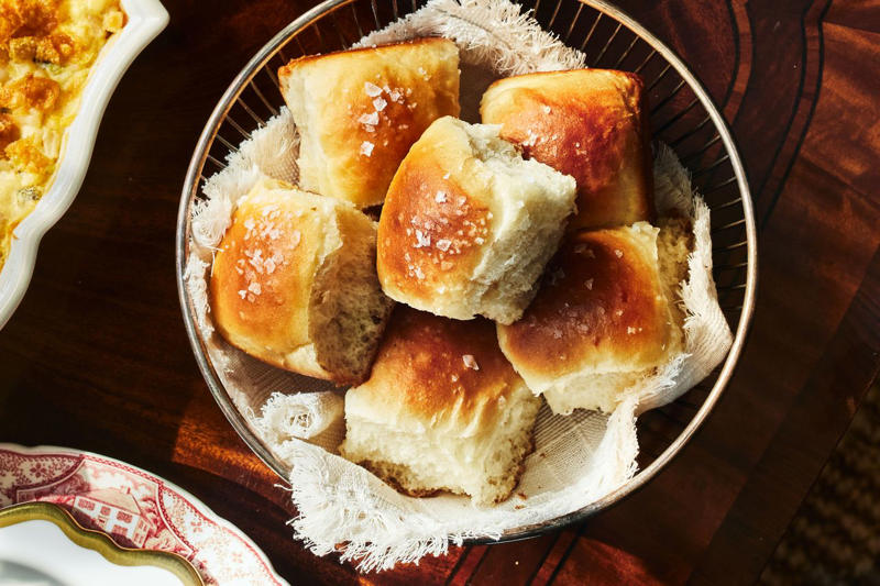 Classic Deviled Eggs, Pineapple Casserole, Best Carrot Cake, Southern-Style Potato Salad, Southern-Style Green Beans, Classic Baked Macaroni And Cheese, Yeast Rolls, Classic Coconut Cake, Oven-Roasted Asparagus