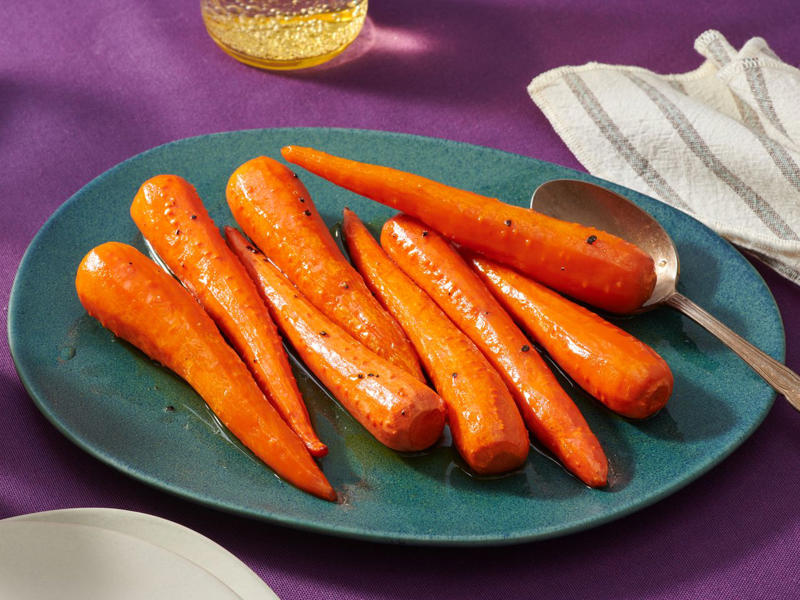 Deviled Eggs, Tangy Honey-Glazed Ham, Roasted Rack of Lamb, Old-Fashioned Coconut Cream Pie, Easy French Toast Casserole, Crustless Spinach Quiche, Scalloped Potatoes, Honey Roasted Carrots, Delicious Egg Salad, Carrot Cake, Quick Cinnamon Rolls, Buttery Garlic Green Beans, Grandma's Lemon Meringue Pie, Creamy au Gratin Potatoes, Oven-Roasted Asparagus