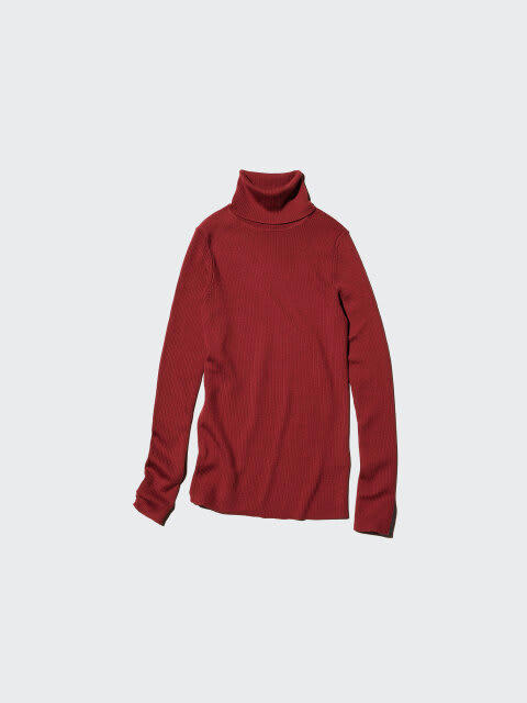 ユニクロの赤系アイテムで魅せる♡ALL UNIQLOの秋冬カラーコーデ7選, ワインカラー×黒ブルゾンでつくる大人の洗練カジュアル, 赤ニットを肩掛けしてつくるトリコロールコーデ, 赤タートルが映える淡色ワントーンコーデ, ワインカーディガン×ベージュパンツの上品ニュアンスコーデ, ワイン×ブラックでつくる大人のきれいめスウェットコーデ, 赤カシミヤ×カーキパンツのカラーミックスコーデ, 赤ポロセーター×ネイビーパンツのトラッドコーデ