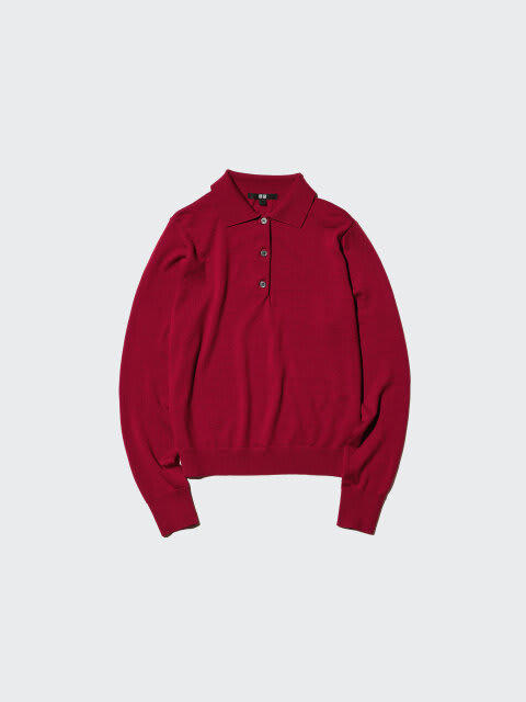 ユニクロの赤系アイテムで魅せる♡ALL UNIQLOの秋冬カラーコーデ7選, ワインカラー×黒ブルゾンでつくる大人の洗練カジュアル, 赤ニットを肩掛けしてつくるトリコロールコーデ, 赤タートルが映える淡色ワントーンコーデ, ワインカーディガン×ベージュパンツの上品ニュアンスコーデ, ワイン×ブラックでつくる大人のきれいめスウェットコーデ, 赤カシミヤ×カーキパンツのカラーミックスコーデ, 赤ポロセーター×ネイビーパンツのトラッドコーデ