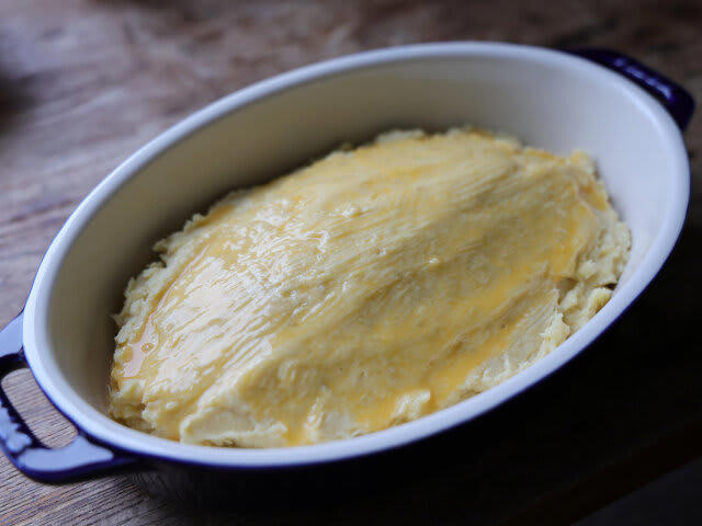 すくって食べるスコップスイートポテトを作るのにかかる時間, すくって食べるスコップスイートポテトのカロリー, すくって食べるスコップスイートポテトのレシピ, すくって食べるスコップスイートポテトの材料（6人分・約700ml耐熱容器1台分）, すくって食べるスコップスイートポテトの作り方