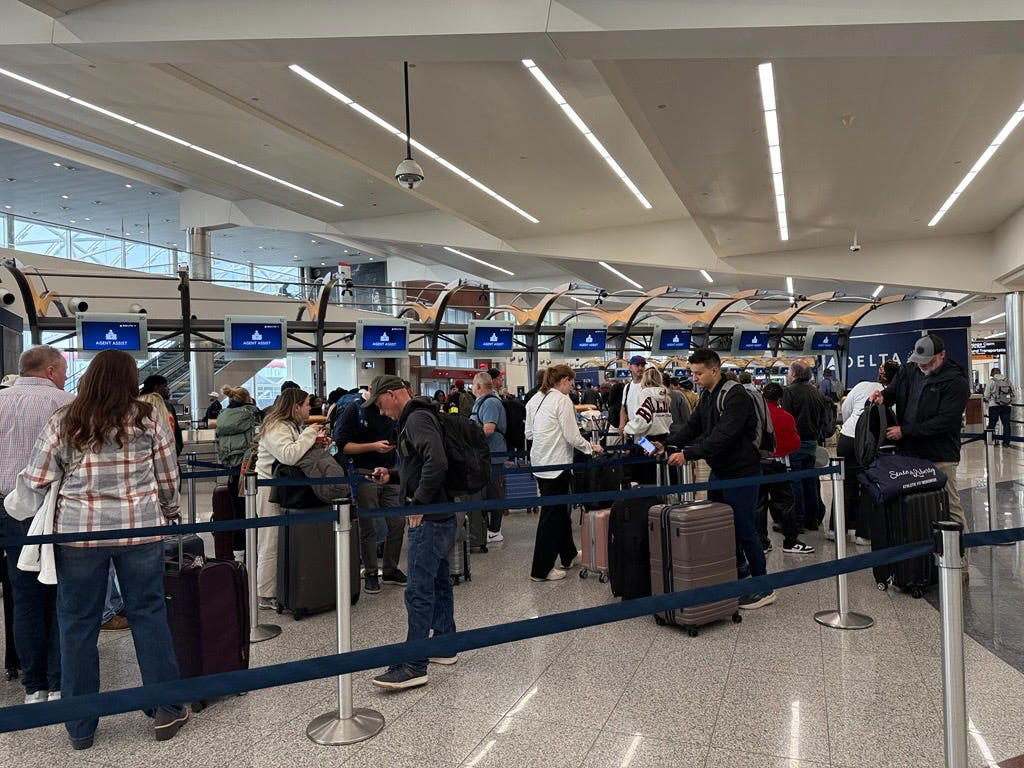 Arriving at 9 a.m. ET, Boarding time, What should I do if my flight is canceled?, What am I owed if my flight is canceled or delayed?, Does travel insurance cover shutdown-related flight delays and cancellations?