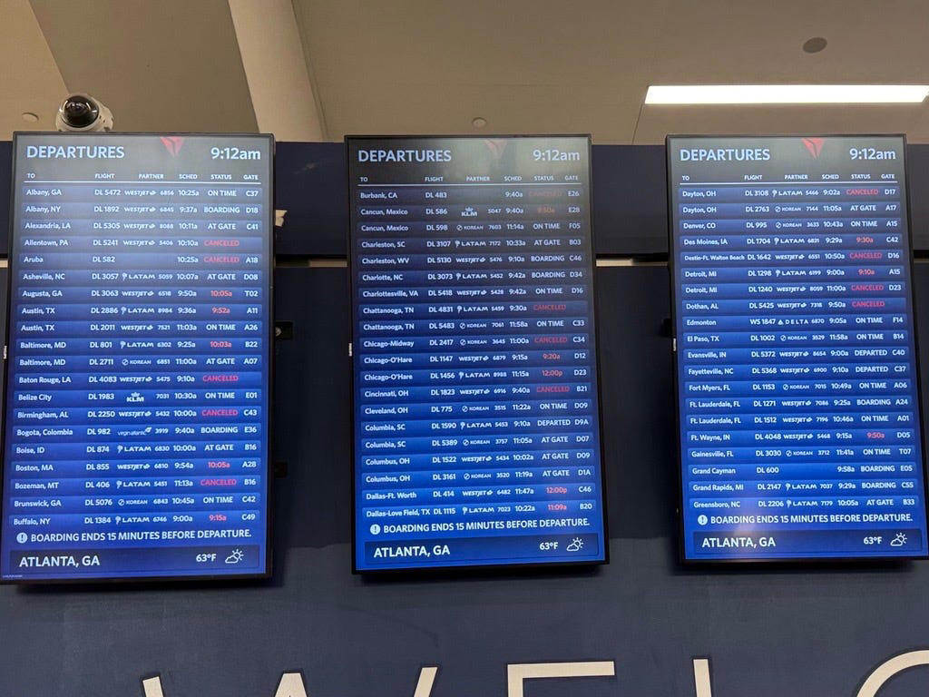 Arriving at 9 a.m. ET, Boarding time, What should I do if my flight is canceled?, What am I owed if my flight is canceled or delayed?, Does travel insurance cover shutdown-related flight delays and cancellations?