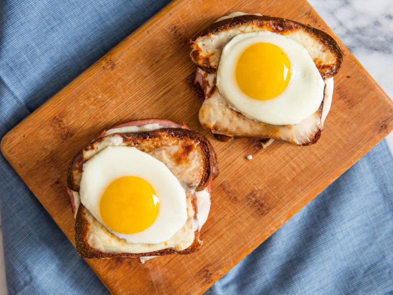Homemade Egg McMuffin, Bacon, Egg, and Cheese Sandwich, Hong Kong-Style Spam and Egg Sandwich, Egg and Pâté Bánh Mì, 5-Ingredient Pork Roll (AKA Taylor Ham), Egg-in-a-Hole Grilled Cheese Sandwich, Fried Egg Sandwiches With 'Nduja Mayo and Broccoli Rabe, Scrambled Egg and Cheese Drop Biscuit Breakfast Sandwiches, Bacon, Egg, and Cheese Breakfast Burrito, Rich and Creamy Croques Madames, Ultra-Smashed Brunch Burgers With Quick Jalapeño Hollandaise