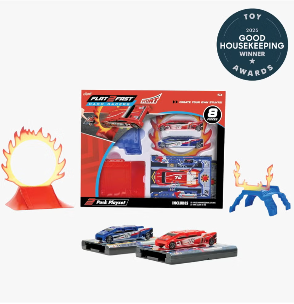 Stunt 2-Pack Playset, Wallcrawler Gecko, Remote-Control Dinosaur, Taco vs Burrito Card Game, 'Discover Dinosaurs' Alexa Interactive Book, Crazy Forts, Smash &amp; Bash Grave Digger RC, Minecraft The Nether Lava Battle, Start+ 3D Printing Pen, Marker Airbrush Spray Art Kit, Roll-Up Portable Drum Set, Shred N' Blast Motorized Skateboard Toy, Flying Orb, Nintendo Switch 2 Camera, UNO Minecraft Card Game, Minions Ultimate Fart Blaster, Kirby Car Mouth Plush, Spy Kit , Roller Coaster Challenge, Stomp Racers, Electronic Bank,  Super Mario Piranha Plant Escape Game, Indoor Basketball Hoop, My Comic Book Kit, Treasure X Minecraft Sand &amp; Sea Overworld, Super Blocks Pattern Matching Puzzle Games, 'Where’s Waldo?: The Great Speed Search', Pokémon TCG Battle Academy, Orbito Board Game, 'Between Mom and Me' Journal, Pokémon Color-in 3D Stickers Craft Kit, Heroic Optimus Prime Action Figure, Linked Math Game, Rimable Complete 22-Inch Skateboard, Glow in the Dark Rock Painting Kit , Gnomes at Night, Classic Creative Vehicles, No Cap! Card Game, Kanoodle Gravity , Marble Roller Coaster, Ninebot eKickScooter C2 Lite, Why trust Good Housekeeping?