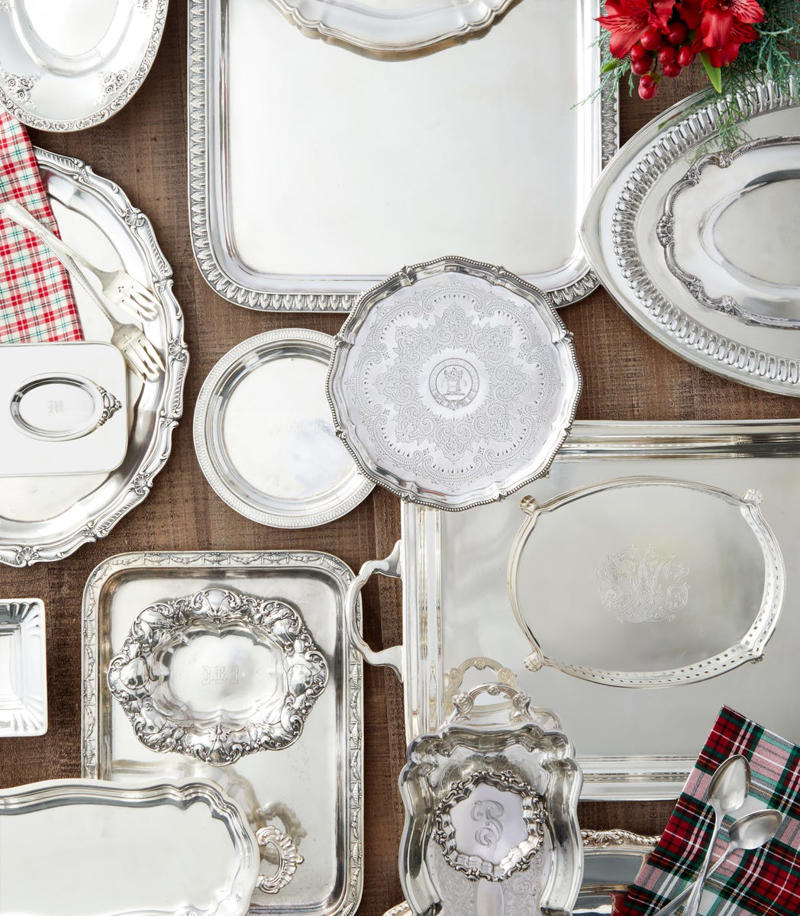 Platters and Trays , Toast Racks , Candlesticks , Biscuit Boxes , Jiggers , Revere Bowls 