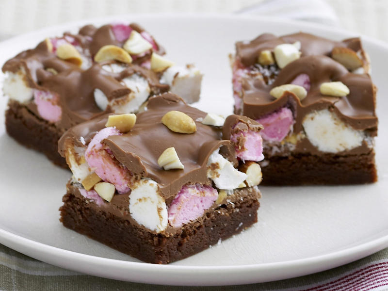          Pavlova rocky road      ,          Easy rocky road      ,          Christmas rocky road      ,          Easter egg rocky road      ,          White Christmas rocky road      ,          Easy three-ingredient rocky road      ,          Rocky road      ,          Low sugar rocky road      ,          Halloween rocky road graveyards      ,          Cranberry and pistachio rocky road      ,          White chocolate rocky road      ,          Rocky road slice      ,          Turkish delight rocky road      ,          Chocolate rocky road eggs      ,          Chocolate rocky road ice-cream      ,          White chocolate and raspberry rocky road      ,          Rocky road ice-cream      ,          Rocky road pops      , What are the ingredients in rocky road?, How long does homemade rocky road keep?, Is rocky road an Australian thing?, More quick and indulgent chocolate treats