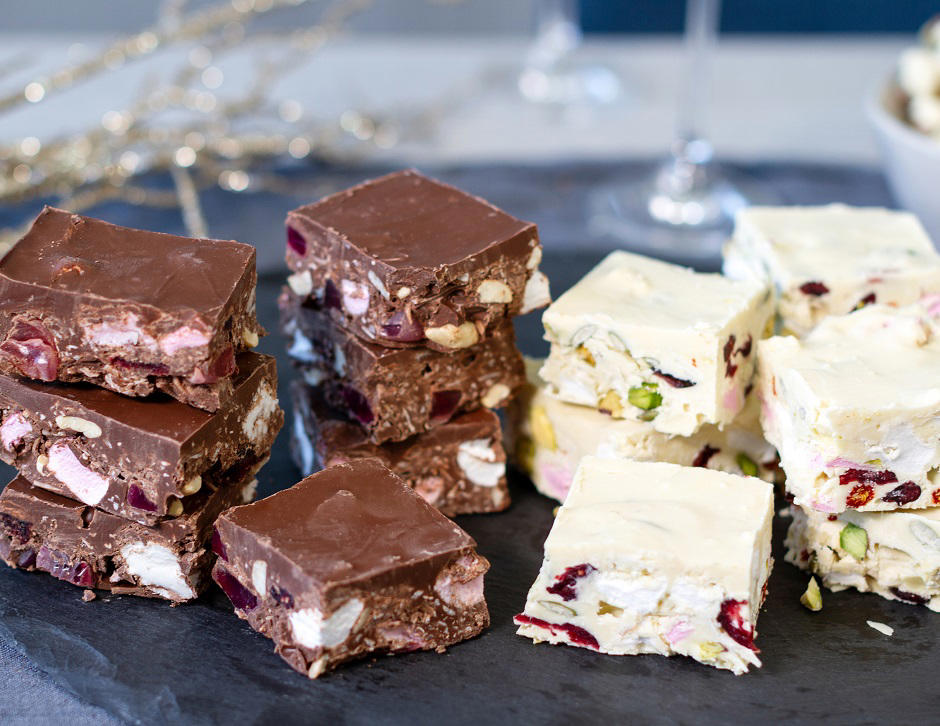          Pavlova rocky road      ,          Easy rocky road      ,          Christmas rocky road      ,          Easter egg rocky road      ,          White Christmas rocky road      ,          Easy three-ingredient rocky road      ,          Rocky road      ,          Low sugar rocky road      ,          Halloween rocky road graveyards      ,          Cranberry and pistachio rocky road      ,          White chocolate rocky road      ,          Rocky road slice      ,          Turkish delight rocky road      ,          Chocolate rocky road eggs      ,          Chocolate rocky road ice-cream      ,          White chocolate and raspberry rocky road      ,          Rocky road ice-cream      ,          Rocky road pops      , What are the ingredients in rocky road?, How long does homemade rocky road keep?, Is rocky road an Australian thing?, More quick and indulgent chocolate treats