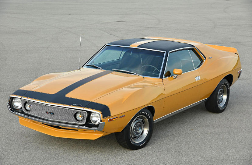 1971 AMC Javelin AMX 1970 Chevrolet Chevelle SS 454 LS6, 1970 Dodge Challenger R/T, 1970 Pontiac GTO Judge, 1970 Oldsmobile 442 W-30, 1971 Dodge Charger R/T, 1970 Buick GSX Stage 1, 1970 Ford Mustang Boss 302, 1973 Ford Mustang Mach 1, 1970 Mercury Cougar Eliminator, 1970 Pontiac Firebird Trans Am, 1970 Plymouth ’Cuda, 1971 AMC Javelin AMX, 1970 Dodge Coronet Super Bee, 1973 Chevrolet Camaro Z/28, 1977 Pontiac Firebird Trans Am, 1970 Ford Torino Cobra 429, 1972 Chevrolet Nova SS