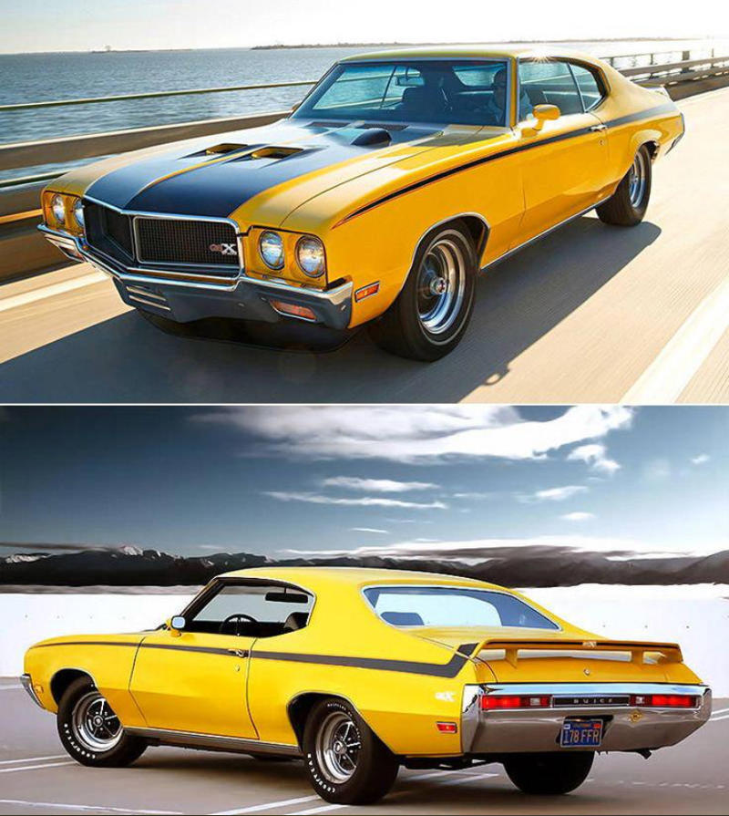 1970 Buick GSX Stage 1 1970 Chevrolet Chevelle SS 454 LS6, 1970 Dodge Challenger R/T, 1970 Pontiac GTO Judge, 1970 Oldsmobile 442 W-30, 1971 Dodge Charger R/T, 1970 Buick GSX Stage 1, 1970 Ford Mustang Boss 302, 1973 Ford Mustang Mach 1, 1970 Mercury Cougar Eliminator, 1970 Pontiac Firebird Trans Am, 1970 Plymouth ’Cuda, 1971 AMC Javelin AMX, 1970 Dodge Coronet Super Bee, 1973 Chevrolet Camaro Z/28, 1977 Pontiac Firebird Trans Am, 1970 Ford Torino Cobra 429, 1972 Chevrolet Nova SS
