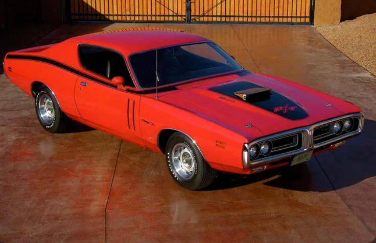 1971 Dodge Charger R/T 1970 Chevrolet Chevelle SS 454 LS6, 1970 Dodge Challenger R/T, 1970 Pontiac GTO Judge, 1970 Oldsmobile 442 W-30, 1971 Dodge Charger R/T, 1970 Buick GSX Stage 1, 1970 Ford Mustang Boss 302, 1973 Ford Mustang Mach 1, 1970 Mercury Cougar Eliminator, 1970 Pontiac Firebird Trans Am, 1970 Plymouth ’Cuda, 1971 AMC Javelin AMX, 1970 Dodge Coronet Super Bee, 1973 Chevrolet Camaro Z/28, 1977 Pontiac Firebird Trans Am, 1970 Ford Torino Cobra 429, 1972 Chevrolet Nova SS