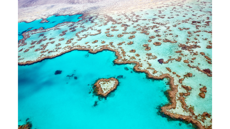 Santorini, Greece, Kyoto, Japan, Machu Picchu, Peru, Serengeti National Park, Tanzania, Venice, Italy, Bora Bora, French Polynesia, Banff National Park, Canada, Salar de Uyuni, Bolivia, Great Barrier Reef, Australia