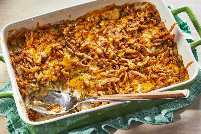 Best Tuna Casserole, Grandma's Hash Brown Casserole, Neiman Marcus Chicken Casserole, Grandma's Hamburger Casserole, Mamaw's Chicken and Rice Casserole, Mom's Fabulous Chicken Pot Pie with Biscuit Crust, Ritz Cracker Chicken Casserole, Pineapple Casserole, Best Green Bean Casserole, Cornbread Casserole, Easy Funeral Potatoes, Grandma's Creamy Ham Casserole, One-Pan Tuna Noodle Casserole, John Wayne Casserole, Quick Chicken Divan