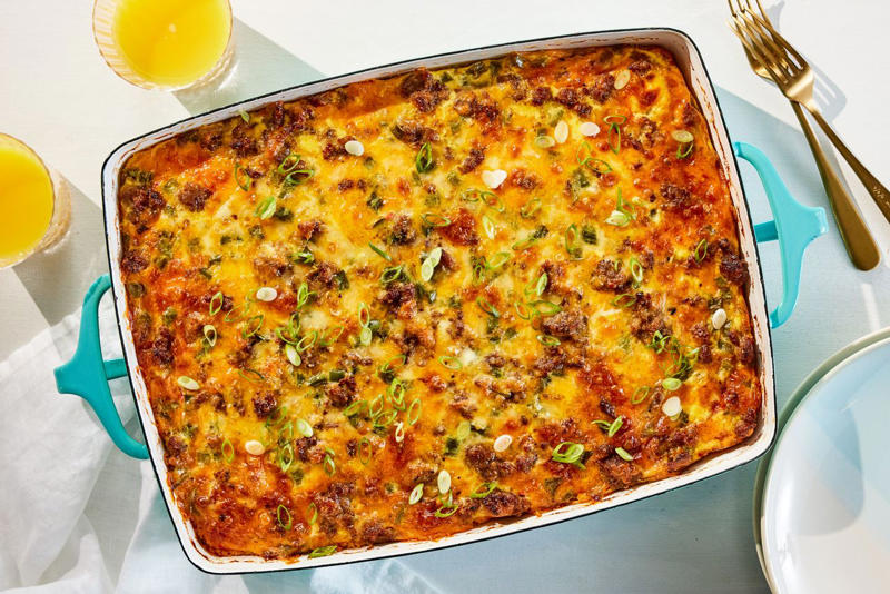 Pimiento Cheese-And-Sausage Croissant Casserole, Monte Cristo Breakfast Casserole, Tater Tot Breakfast Casserole, Blueberry-Croissant Breakfast Casserole, Sausage Breakfast Casserole, Best Breakfast Casserole, Creamy Egg Strata, Hashbrown Casserole, Croissant Bread Pudding, Pancake Casserole