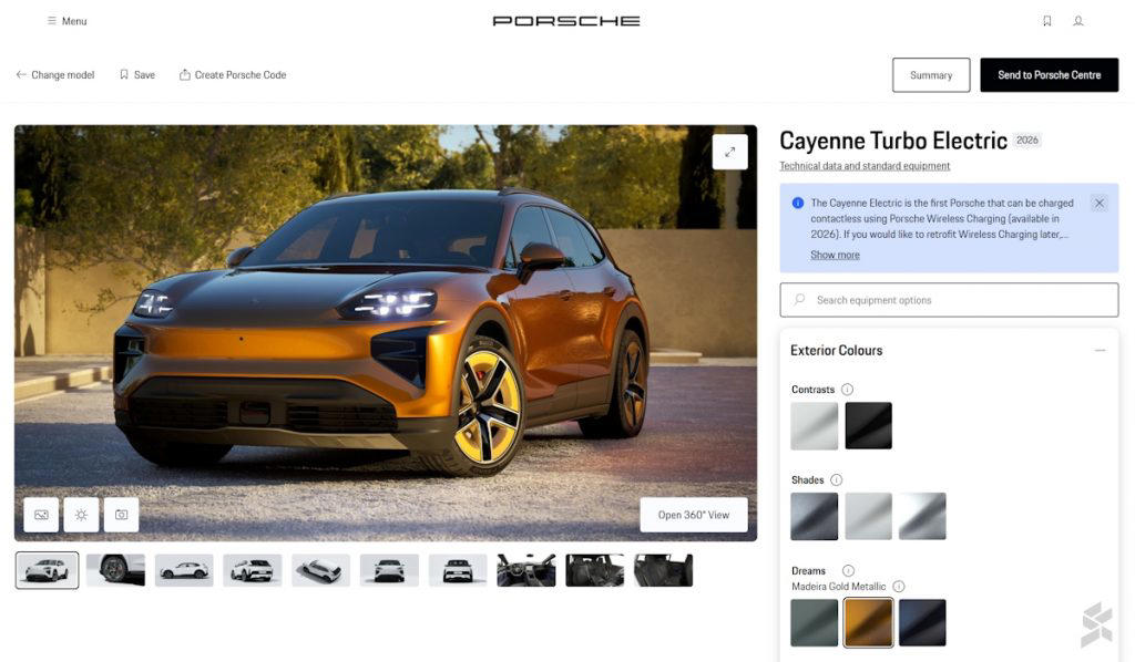 Cayenne Electric configurator is already on Porsche Malaysia’s website, Supercar-like performance, Capable of travelling the distance, charge the car wirelessly, Curved display? In a car?, More roomy than ICE-based Cayennes, complete with active aerodynamics