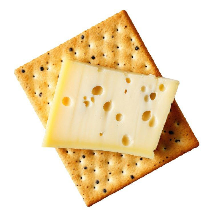 1. A couple of crackers with cheese, 2. Eggy soldiers with whole wheat or seeded bread, 3. A pot of full-fat Greek yogurt and seeds, 4. Half an avocado, 5. A bag of popcorn, 6. A chickpea salad, 7. A plate of apple and peanut butter