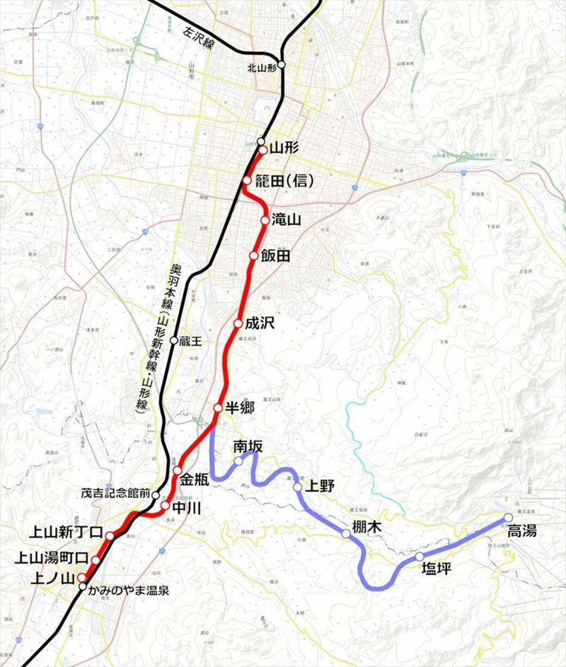 奥羽本線に並行する「高速電鉄」, 「支線の追加」で認められた計画, 国鉄の手薄な地域輸送を補完, 「発注キャンセル」した電車は岡山へ, 橋台やホームなどの遺構残る