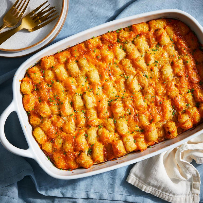 High-Protein Breakfast Casserole, Overnight French Toast Casserole, Spinach & Feta English Muffin Breakfast Casserole, Tater Tot Breakfast Casserole, Peanut Butter-Banana French Toast Casserole, Bacon, Cheddar & Spinach Strata, Spinach, Feta & Artichoke Tater Tot Casserole, Ham & Broccoli Breakfast Casserole, Spinach, Mushroom & Egg Casserole, Lemon-Blueberry French Toast Casserole, Eggs Benedict Casserole, Vegetarian Spring Egg Casserole, Christmas Breakfast Casserole, Sweet Pepper Hash Brown Baked Eggs, Blueberry-Almond Overnight French Toast