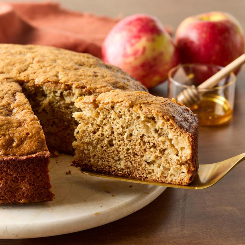Cranberry-Apple Streusel Bars, Poached Pear Cake, Apple-Honey Cake, Pumpkin–Chocolate Chip Oatmeal Cookies, Banana Cake with Cream Cheese Frosting, Bingka Labu Kuning (Pumpkin Cake), Flaky Apple Pie Bars, Pumpkin Trifle, Carrot Cake Bars, 2-Bite Mini Pumpkin Cheesecake Tarts, Puff-Pastry Apple Turnovers with Brown Butter, Pumpkin Sugar Cookies, Banana Bread Focaccia, Pumpkin Bread, Apfelstrudel, Cranberry Nut Bread, Pumpkin Spice Latte Cookies