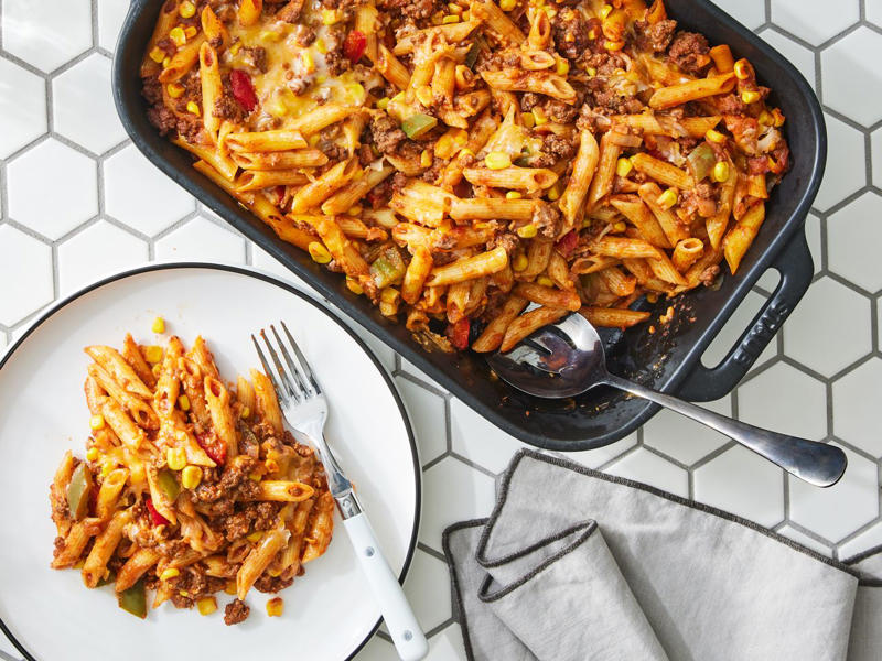 Honey Garlic Chicken Rice Casserole, Sloppy Joe Casserole, Broccoli Casserole with Rice, Steakhouse Potatoes Romanoff, One-Pan Stuffed Pepper Casserole, Million Dollar Stuffed Shells, Pork and Wild Rice Casserole, Slow Cooker Cowboy Casserole, Grandma's Hamburger Casserole, Tater Tot Casserole, More Inspiration