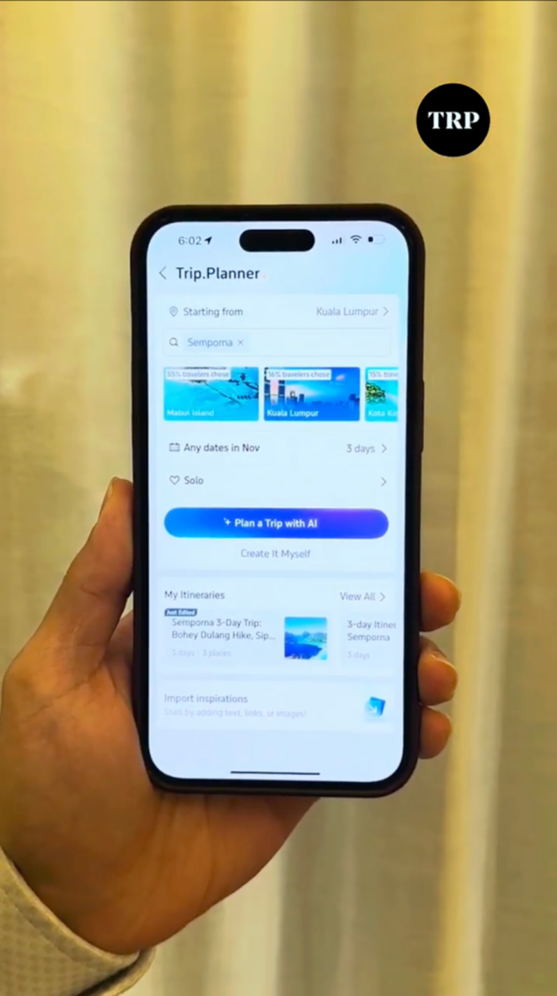  A Future-Forward Travel Concierge in Your Pocket,  Plan Anytime, Anywhere,  Real-Time, Reliable, Like-Actually-Trustable Info,  Edit Like a Pro, No Spreadsheets Needed,  Plan Together, Travel Better,  One Platform To Plan, Book, and Flex,  Watch the Video &amp; See Why the AI Guy Won,  Try Trip.Planner Today