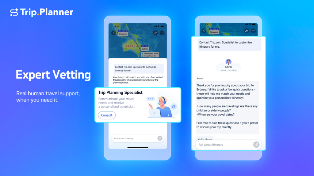  A Future-Forward Travel Concierge in Your Pocket,  Plan Anytime, Anywhere,  Real-Time, Reliable, Like-Actually-Trustable Info,  Edit Like a Pro, No Spreadsheets Needed,  Plan Together, Travel Better,  One Platform To Plan, Book, and Flex,  Watch the Video &amp; See Why the AI Guy Won,  Try Trip.Planner Today