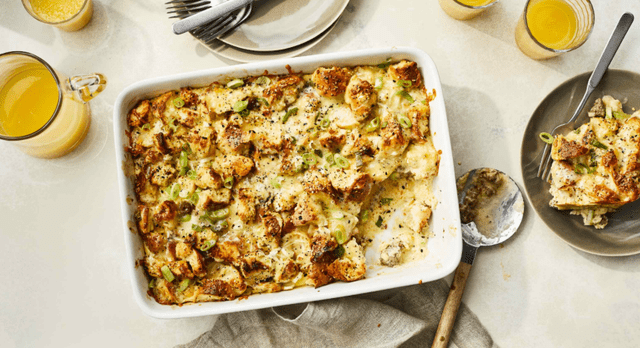 Chicken-And-Rice Bake With Broccolini, Chicken-And-Biscuit Casserole, BLT Pain Perdu Casserole, Macaroni Corn Casserole, Hashbrown Casserole, Old-Fashioned Chicken Pot Pie, Pineapple Casserole, New-School Pineapple Casserole, Ham And Noodle Casserole, Layered Squash Casserole, Hot Chicken Salad, Mini Cheese Grits Casseroles, Stuffed Ham-And-Cheese Croissant Casserole, Shrimp And Grits Casserole, Baked Ziti With Summer Vegetables, Poppy Seed Chicken, Chicken-And-Wild Rice Casserole, Chocolate Cobbler, Cakey Strawberry Cobbler, Pumpkin Crisp, Asparagus Casserole, Roasted Tomato Macaroni And Cheese, Pasta-Chicken-Broccoli Bake, Eggplant Rollups, Loaded Cauliflower Casserole, Everything Bagel Casserole, Old-Fashioned Apple And Cheese Casserole, Mushroom And Thyme Chicken-Broccoli Casserole, Cheesy Chicken Casserole, Meatball Casserole
