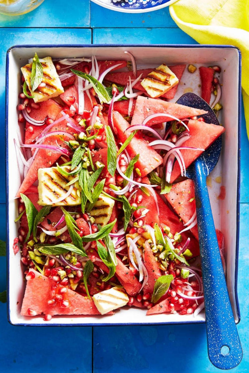 100 healthy dinner recipes your family will love, Eggplant pillows (Cuscini di melanzane) , Ginger fish stir fry , Grilled salmon and cos salad , Kale falafel salad with toasted pine nuts and hummus