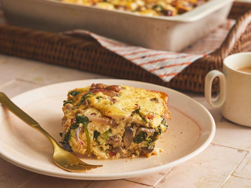 Sweet and Savory Corn Casserole, Tater Tot Casserole (Hotdish), Cheesy Sausage Breakfast Casserole, Polish Cabbage, Potato, and Bacon Casserole, Hasselback Potato Gratin, Make-Ahead French Toast Casserole, The Ultimate Homemade Green Bean Casserole, French Onion Strata (Savory Bread Pudding)