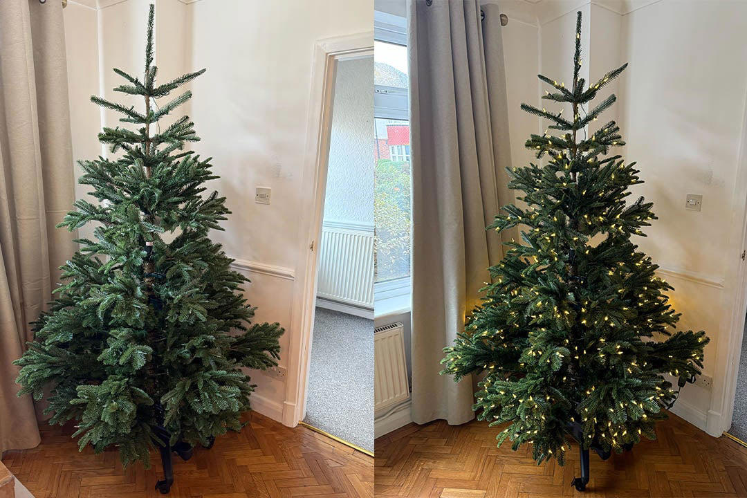 The best artificial Christmas trees for 2025 are: , How I tested, Balsam Hill Vermont white spruce, M&amp;S pre lit spruce Christmas tree, 3ft, Very Home sherwood real look full Christmas tree, Balsam Hill red spruce tree , Next white snowy Nordmann fir 6ft pre-lit Christmas tree , Cox &amp; Cox indoor outdoor fabulously full fir tree, potted, John Lewis pre-lit tree in zinc bucket, 3ft, Balsam Hill Nordmann fir flip tree, Habitat snowy beige Christmas tree, Next black lit twig Christmas tree, 3ft, Your questions on artificial Christmas trees answered, What is the best artificial Christmas tree?, How I selected the best artificial Christmas trees, How to choose the right size Christmas tree for your space, What materials/branch designs offer the most realistic finish?, What maintenance does an artificial tree require?