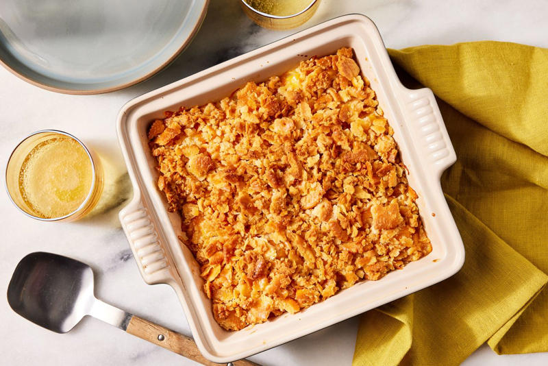 Lime Gelatin And Cottage Cheese Salad, Pineapple-Glazed Ham, Pear Salad, Coca-Cola Carrots, Herb-Crusted Roasted Leg of Lamb, Pineapple Casserole, Watergate Salad, Tee's Corn Pudding, Resurrection Rolls