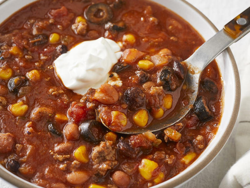 My Chili, Classic, Hearty Beef Stew, Slow Cooker Creamy Chicken Taco Soup, Kale, White Bean, and Farro Stew, Oh-So-Good Chicken Vegetable Soup, Caldo Gallego (Galecian Broth), Stuffed Pepper Soup, West African-Style Peanut Stew with Chicken, Creamy Pork Stew, Chef John's Beef and Barley Stew, One-Skillet Hearty Chili and Cornbread, Hearty Chicken and Rice Soup, Hearty Hamburger Soup, Matzo Ball Soup, Quick and Hearty Corn Chowder, Absolutely Ultimate Potato Soup, Bryan's Spicy Red Lentil Soup, Creamy Italian White Bean Soup, Creamy Chicken and Wild Rice Soup, Delicious Ham and Potato Soup, Ranch Taco Soup, Hearty Italian Meatball Soup